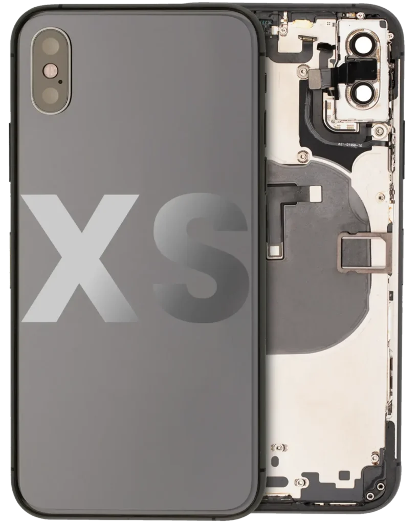 Back Housing W/ Small Components Pre-Installed For iPhone XS (Used OEM Pull: Grade B) (Space Gray)