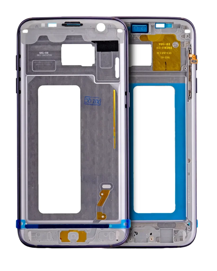 Mid-Frame Housing For Samsung Galaxy S7 Edge (With Small Parts) (Black)
