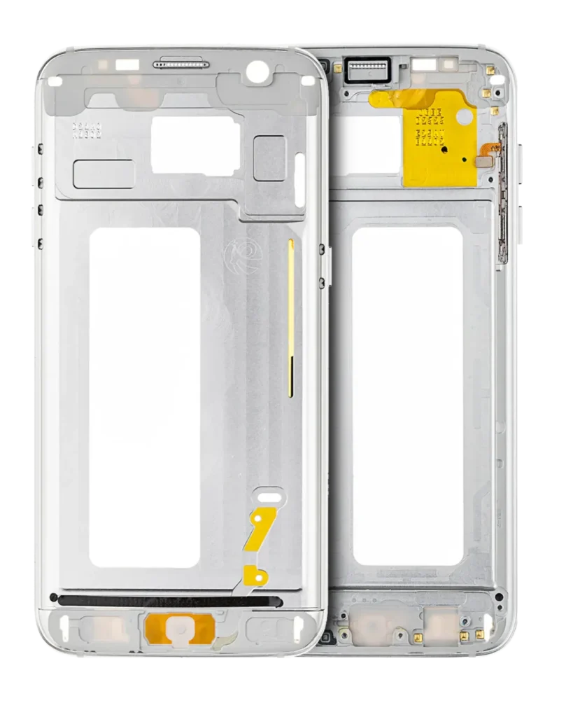 Mid-Frame Housing For Samsung Galaxy S7 Edge (With Small Parts) (White)