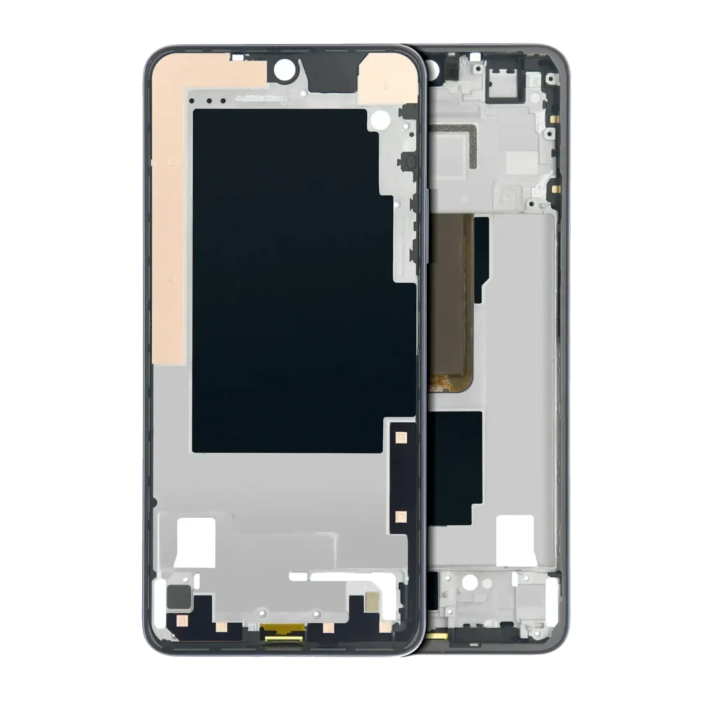 Mid-Frame Housing With Power Button Flex For Motorola Moto G Power (XT2117 / 2021) (Flash Gray)