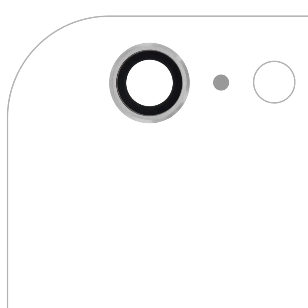 Back Camera Lens For iPhone 6 Plus / 6S Plus (Real Sapphire) (Premium) (Silver) (10 Pack)