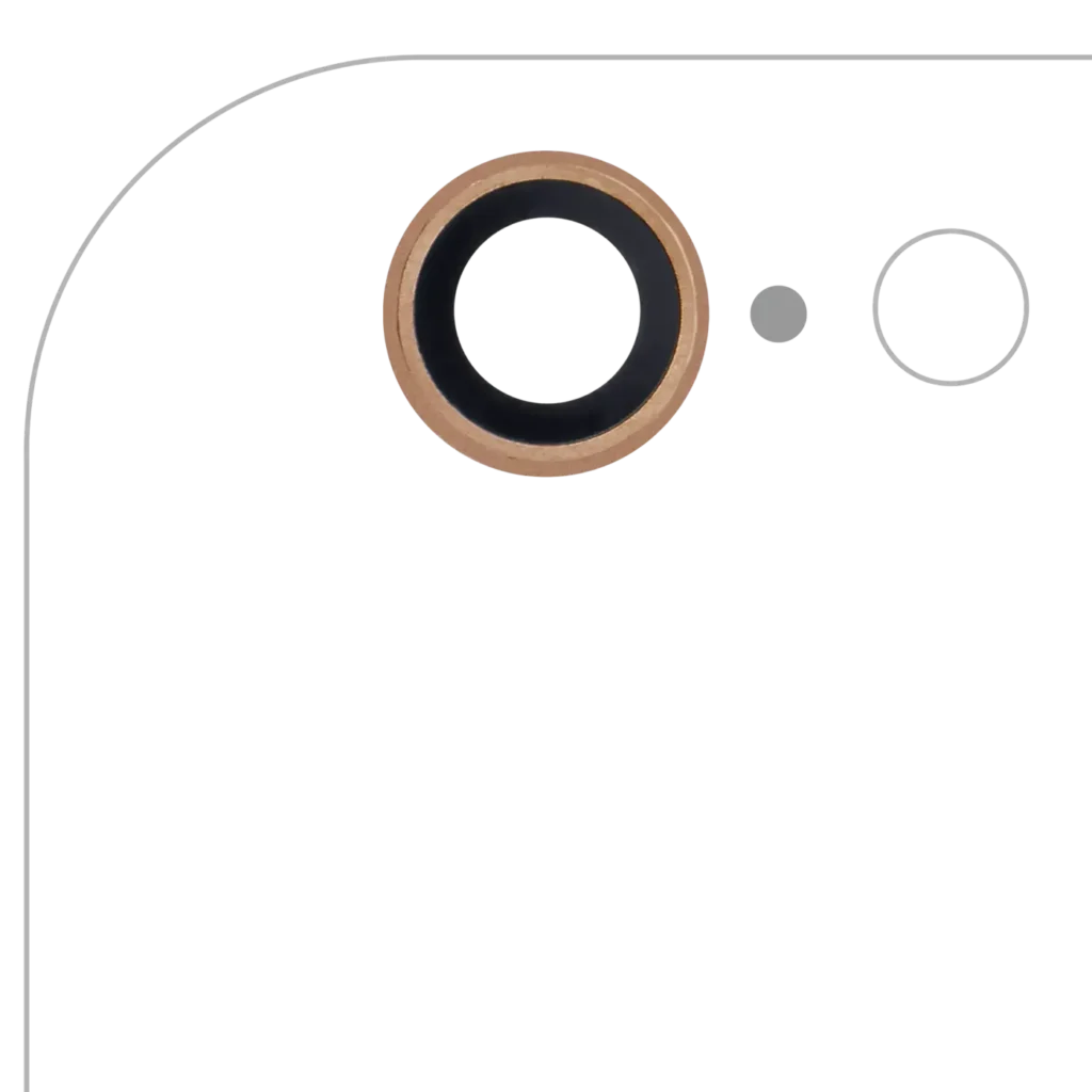 Back Camera Lens For iPhone 6 / 6S (Real Sapphire) (Premium) (Gold) (10 Pack)
