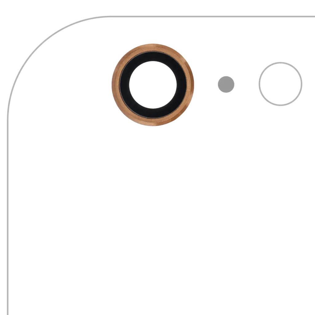 Back Camera Lens For iPhone 6 Plus / 6S Plus (Real Sapphire) (Premium) (Gold) (10 Pack)