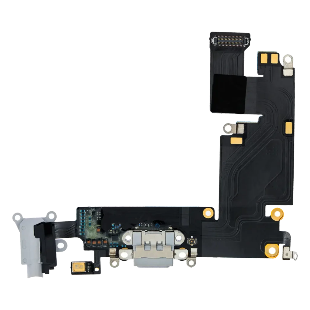 Charging Port Flex Cable For iPhone 6 Plus (Aftermarket) (Silver)