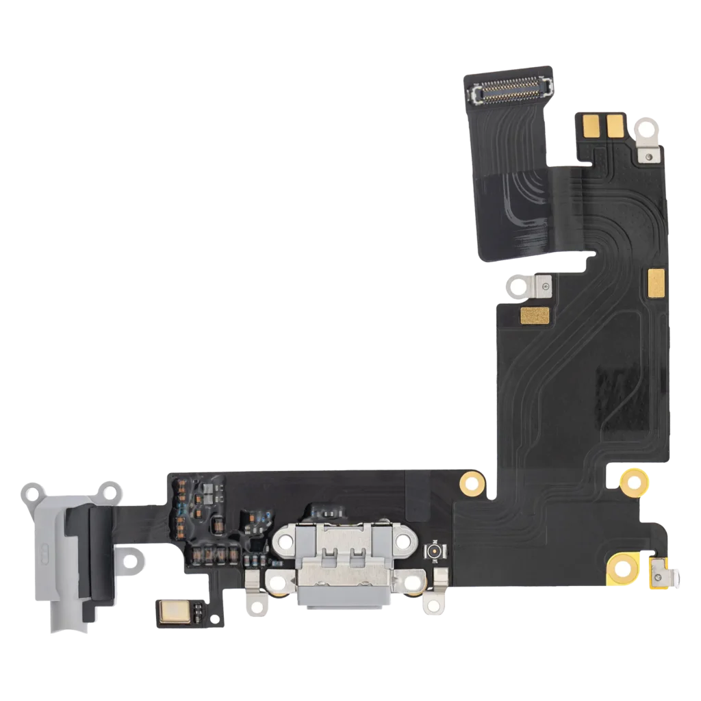 Charging Port Flex Cable For iPhone 6 Plus (Premium) (Silver)