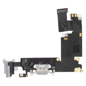 Charging Port Flex Cable For iPhone 6 Plus (Premium) (Silver)