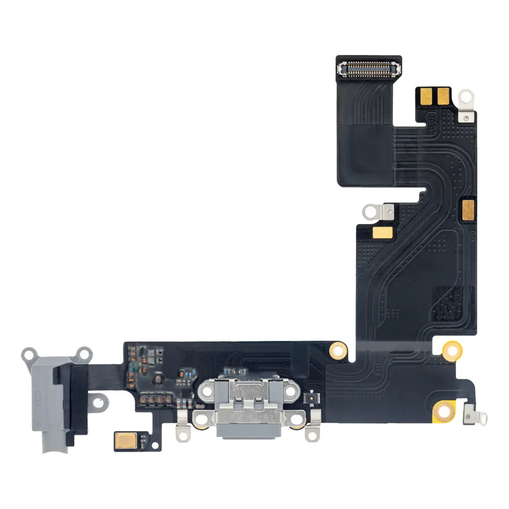 Charging Port Flex Cable For iPhone 6 Plus (Premium) (Space Gray)