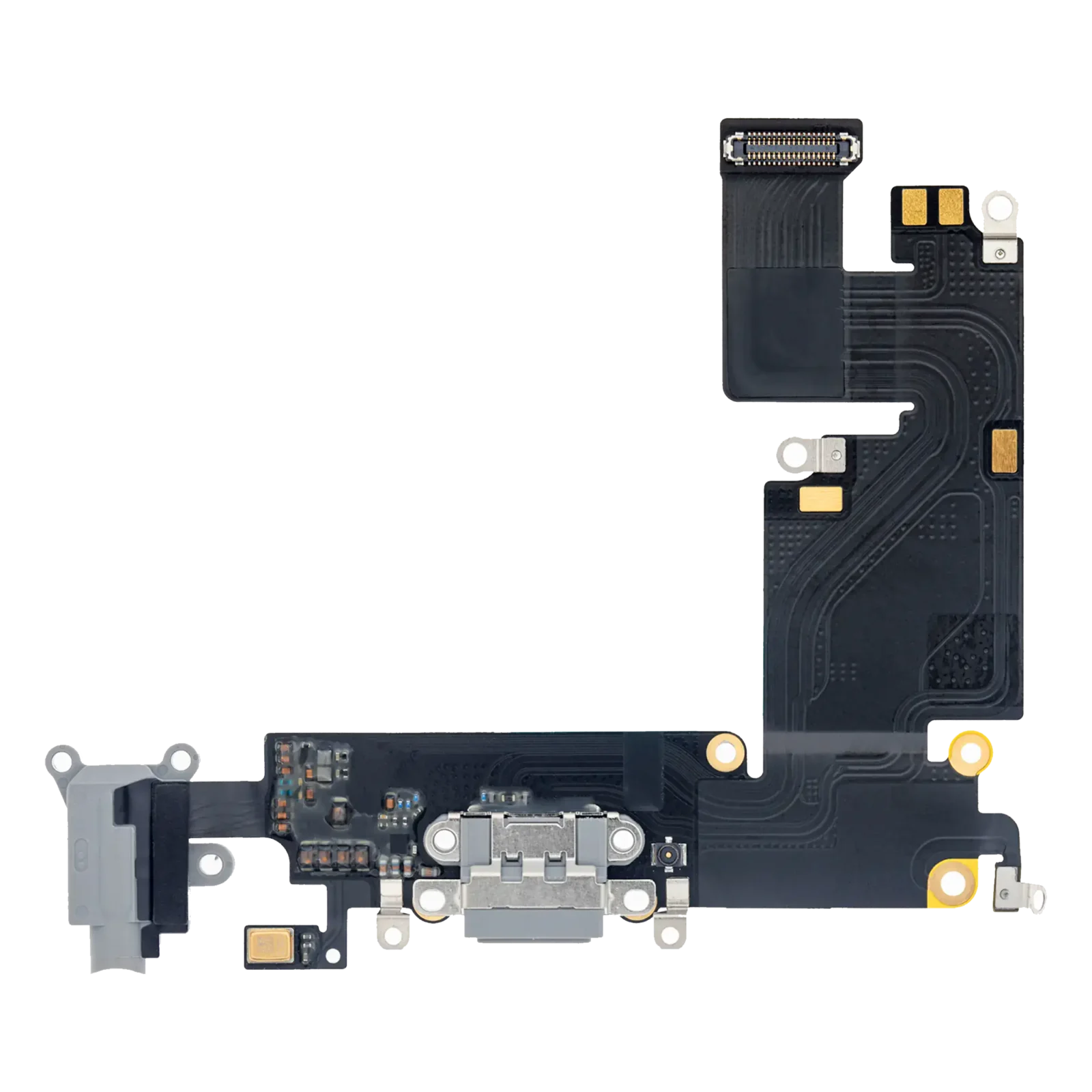 Charging Port Flex Cable For iPhone 6 Plus (Premium) (Space Gray)