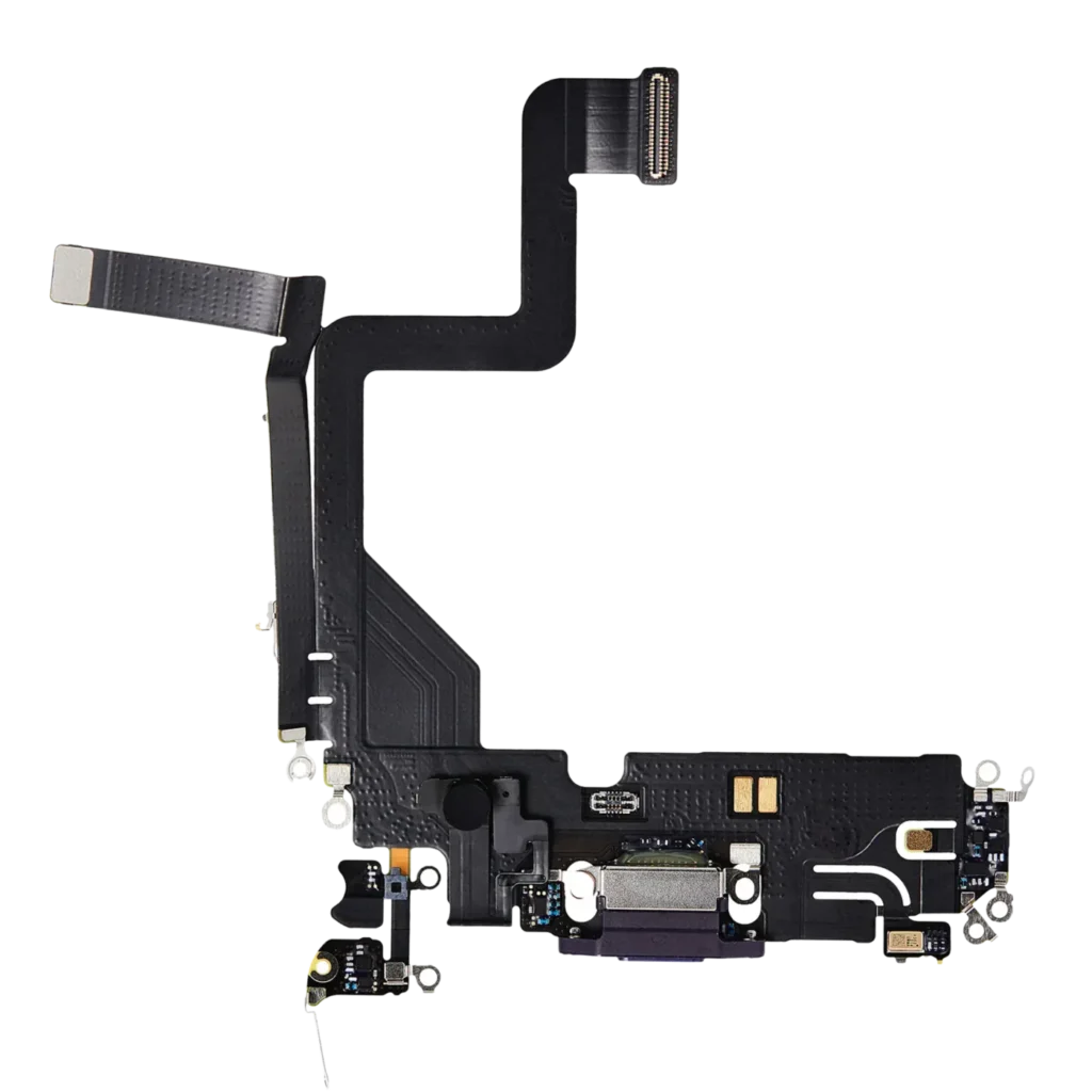 Charging Port Flex Cable For iPhone 14 Pro (Premium) (Deep Purple)