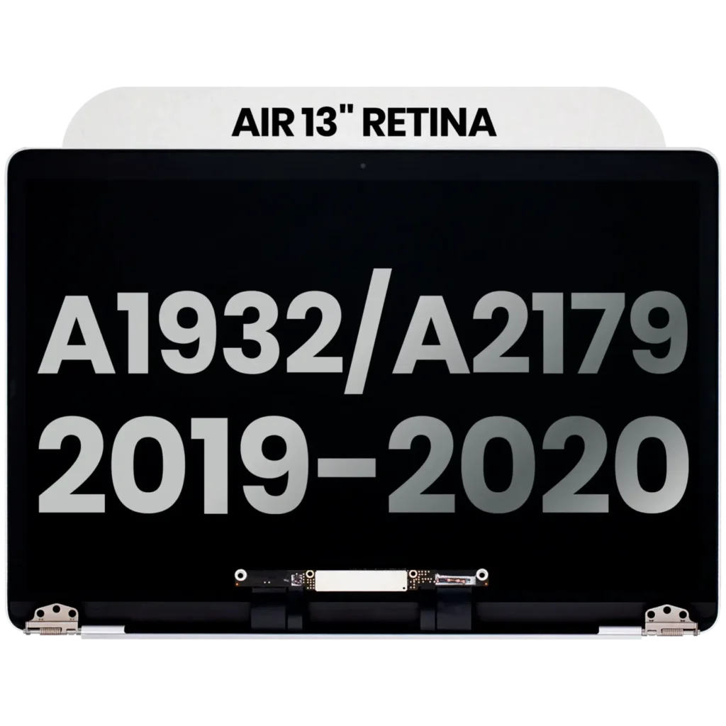 Complete LCD Display Assembly For MacBook Air 13" A1932 (2019) / A2179 (2020) (Used OEM Pull: Grade B) (Silver)
