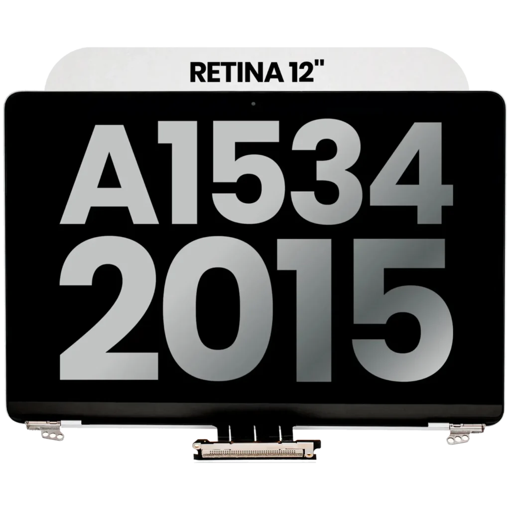 Complete LCD Display Assembly For MacBook 12" A1534 (2015) (Used OEM Pull: Grade B) (Silver)