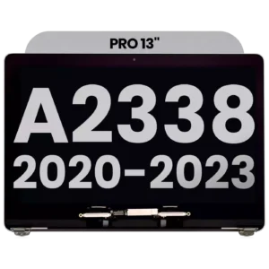 Complete LCD Display Assembly For MacBook Pro 13" A2338 (2020) (Used OEM Pull: Grade A) (Space Gray)