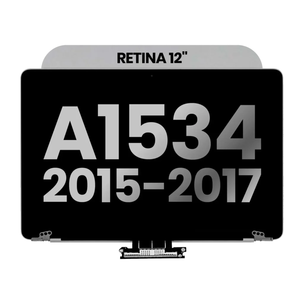 Complete LCD Display Assembly For MacBook 12" A1534 (2015-2017) (Used OEM Pull: Grade A) (Space Gray)