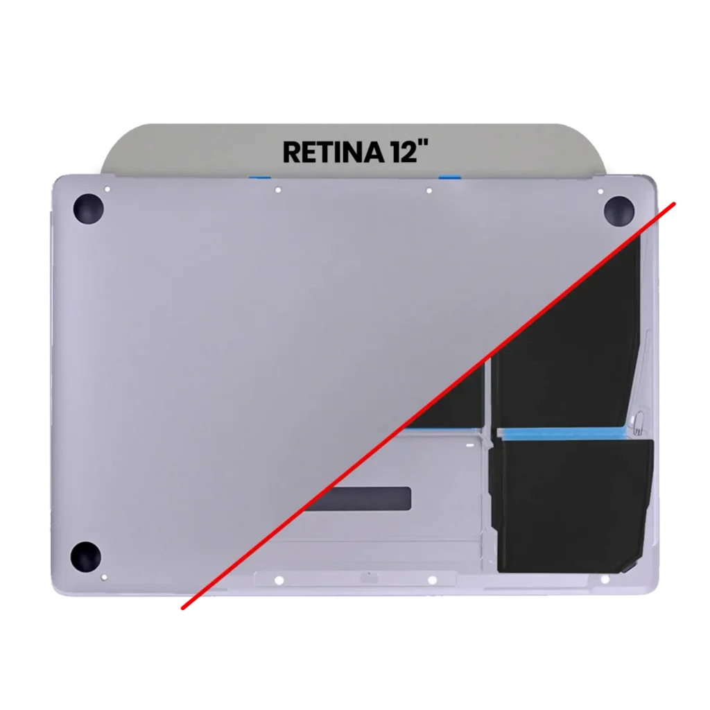 Bottom Case with Battery (A1527) For MacBook 12" A1534 (2015) (Space Gray)