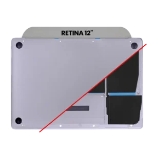 Bottom Case with Battery (A1527) For MacBook 12" A1534 (2015) (Space Gray)