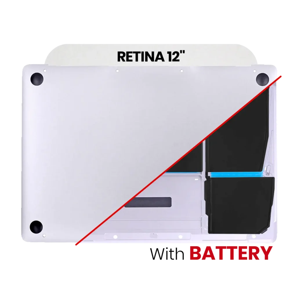 Bottom Case with Battery (A1705) For MacBook 12" A1534 (2016-2017) (Silver)