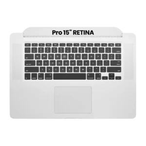 Top Case with Keyboard (ISO UK) and Trackpad For MacBook Pro 15" A1398 (2013-2014) (Used OEM Pull: Grade B/C)
