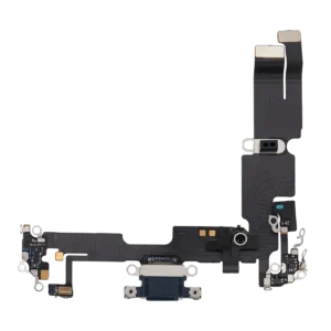 Charging Port Flex Cable For iPhone 14 Plus (Used OEM Pull) (Midnight)