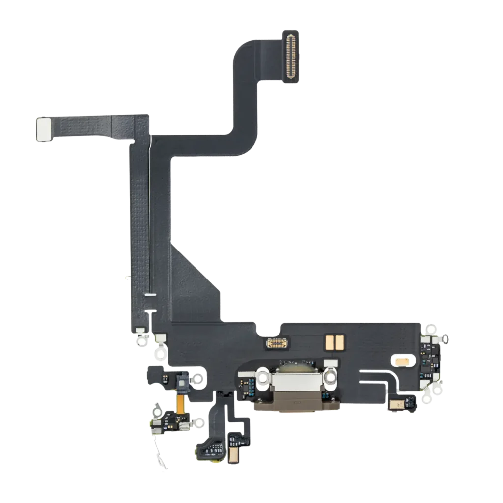 Charging Port Flex Cable For iPhone 13 Pro (Premium) (Gold)