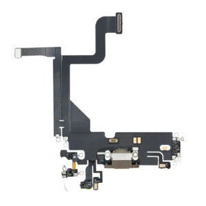 Charging Port Flex Cable For iPhone 13 Pro (Premium) (Gold)
