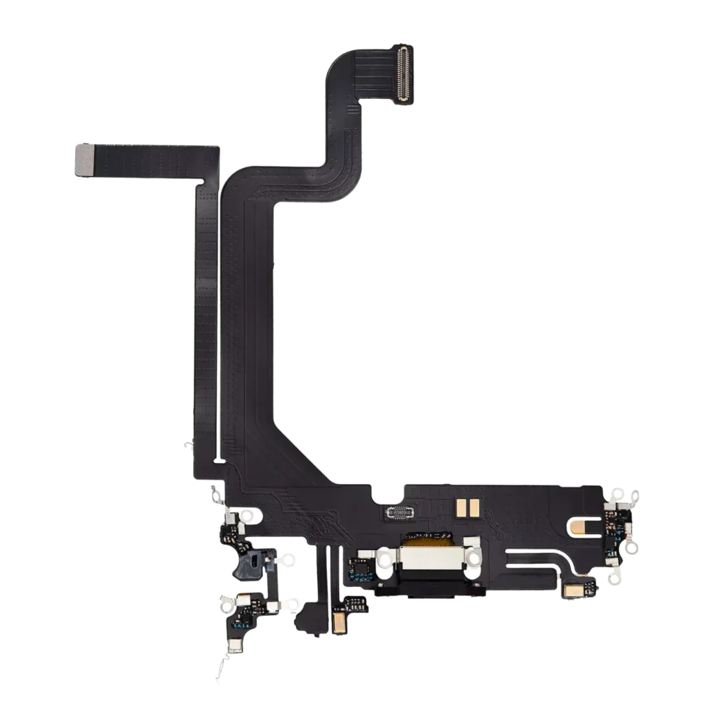 Charging Port Flex Cable For iPhone 14 Pro Max (Aftermarket Plus) (Space Black)