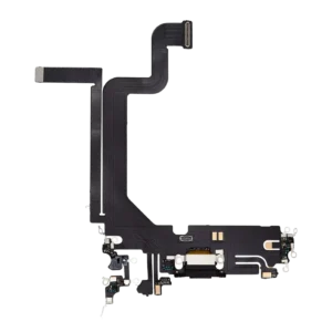 Charging Port Flex Cable For iPhone 14 Pro Max (Aftermarket Plus) (Space Black)