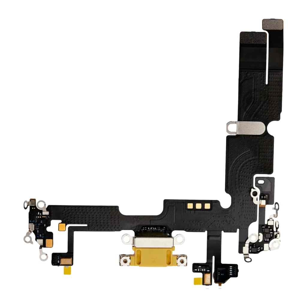 Charging Port Flex Cable For iPhone 14 Plus (Premium) (Yellow)
