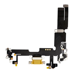 Charging Port Flex Cable For iPhone 14 Plus (Premium) (Yellow)