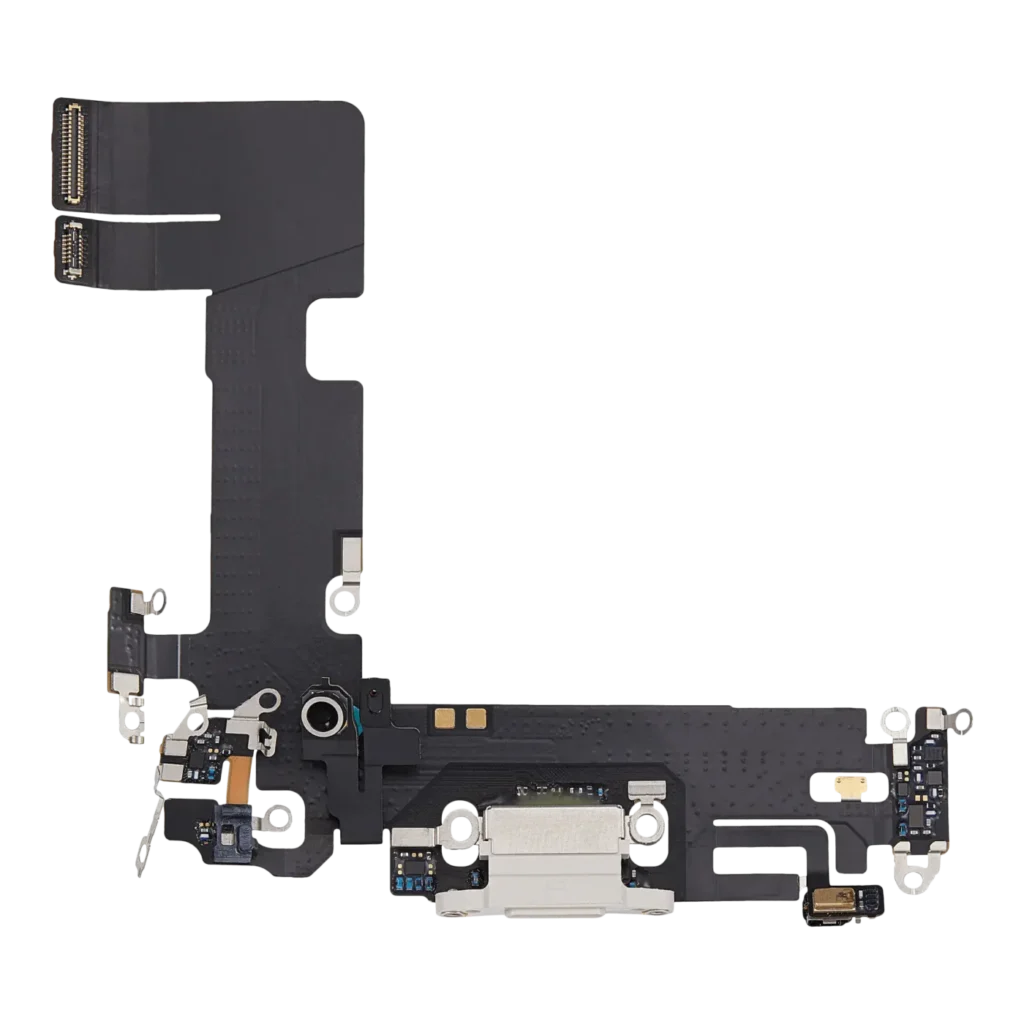 Charging Port Flex Cable For iPhone 13 (Used OEM Pull) (Starlight)