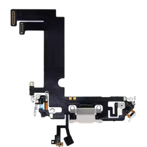 Charging Port Flex Cable For iPhone 12 Mini (Used OEM Pull) (White)