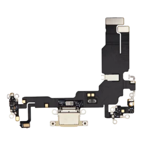 Charging Port Flex Cable For iPhone 15 (Premium) (Yellow)