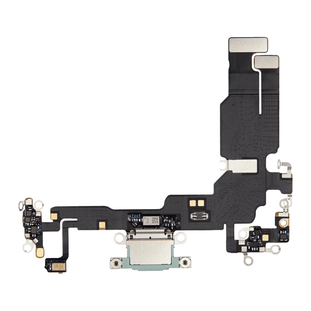 Charging Port Flex Cable For iPhone 15 (Premium) (Green)