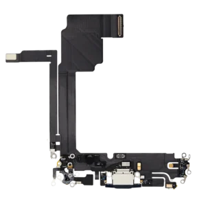 Charging Port Flex Cable For iPhone 15 Pro Max (Premium) (Blue Titanium)
