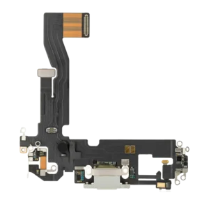Charging Port Flex Cable For iPhone 12 Pro (Used OEM Pull) (Silver)