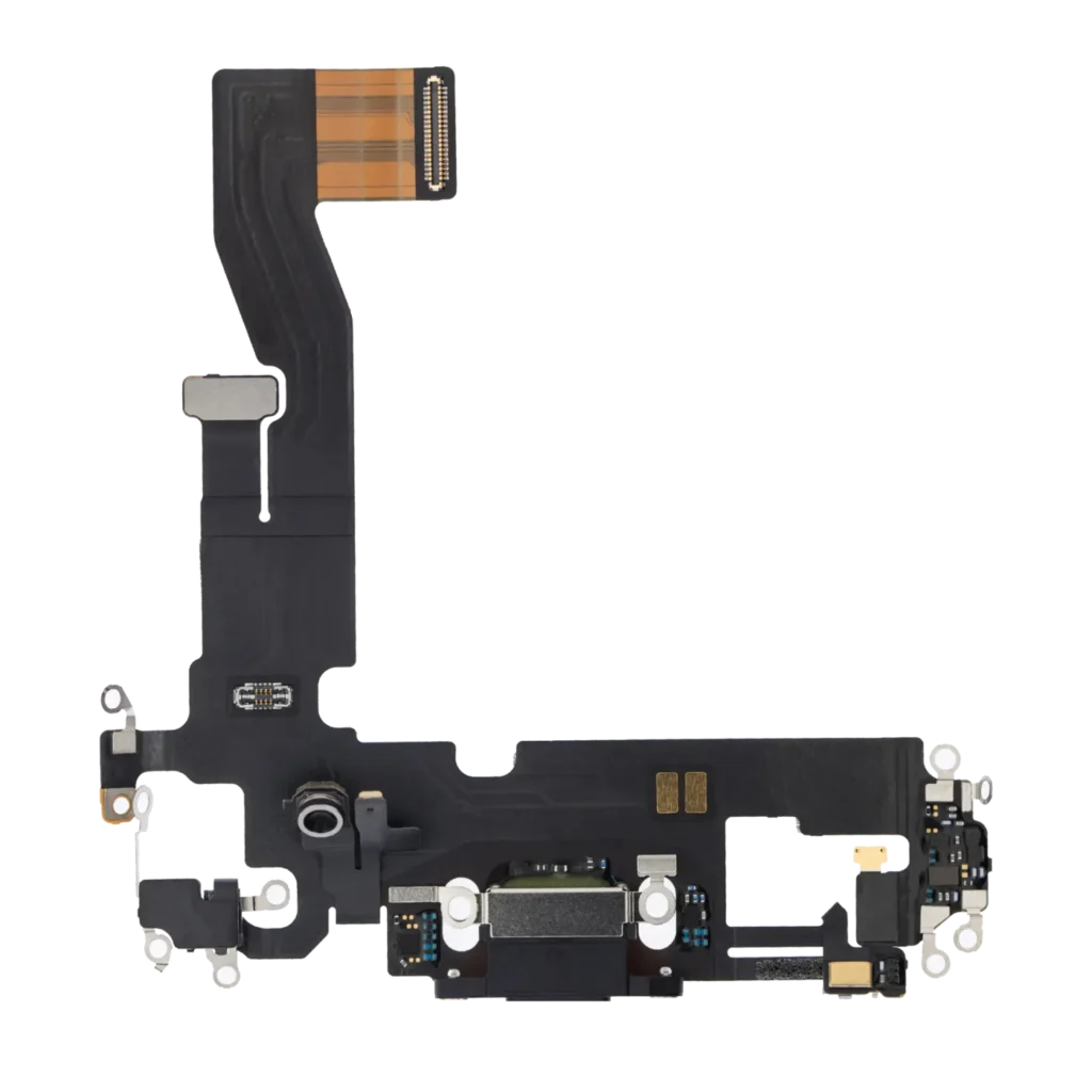 Charging Port Flex Cable For iPhone 12 / 12 Pro (Used OEM Pull) (Graphite)