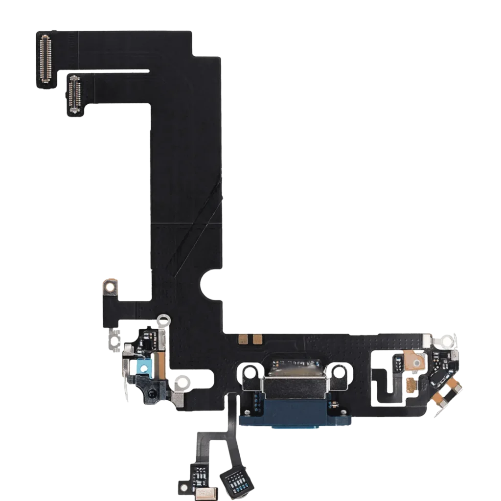 Charging Port Flex Cable For iPhone 12 Mini (Used OEM Pull) (Blue)
