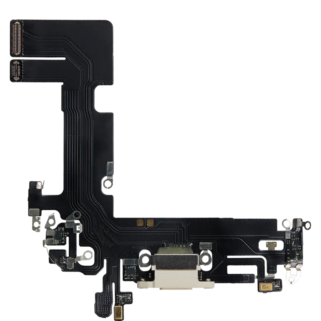Charging Port Flex Cable For iPhone 13 (Aftermarket Plus) (Starlight)