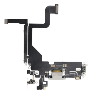 Charging Port Flex Cable For iPhone 13 Pro (Aftermarket Plus) (Silver)