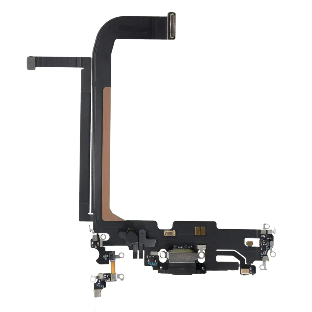 Charging Port Flex Cable For iPhone 13 Pro Max (Used OEM Pull) (Graphite)