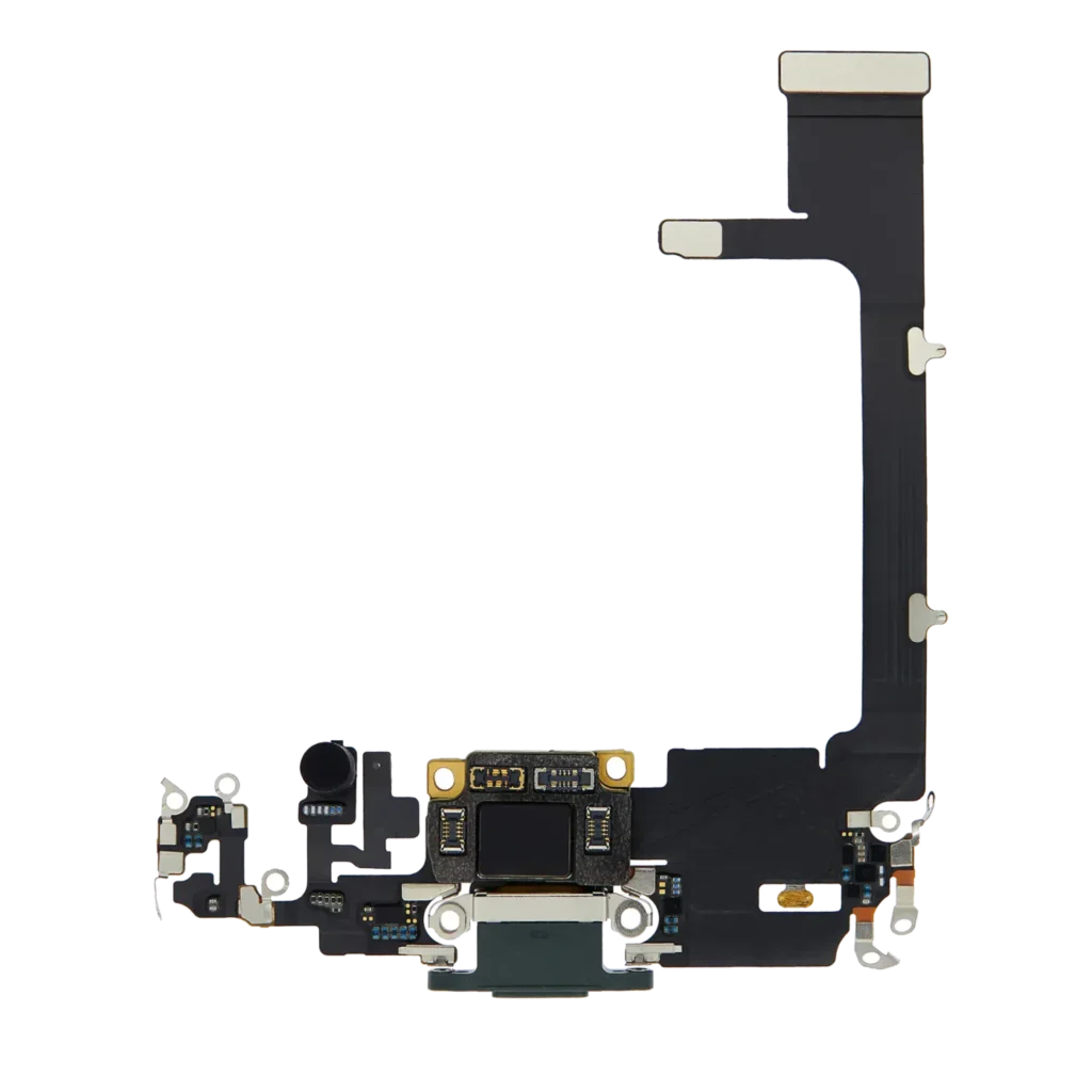 Charging Port Flex Cable With Board For iPhone 11 Pro (Used OEM Pull) (Midnight Green)