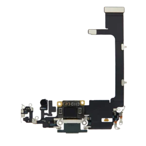 Charging Port Flex Cable With Board For iPhone 11 Pro (Used OEM Pull) (Midnight Green)