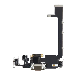Charging Port Flex Cable With Board For iPhone 11 Pro Max (Used OEM Pull) (Gold)