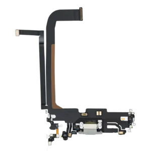 Charging Port Flex Cable For iPhone 13 Pro Max (Premium) (Silver)