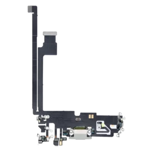 Charging Port Flex Cable For iPhone 12 Pro Max (Aftermarket Plus) (Silver)
