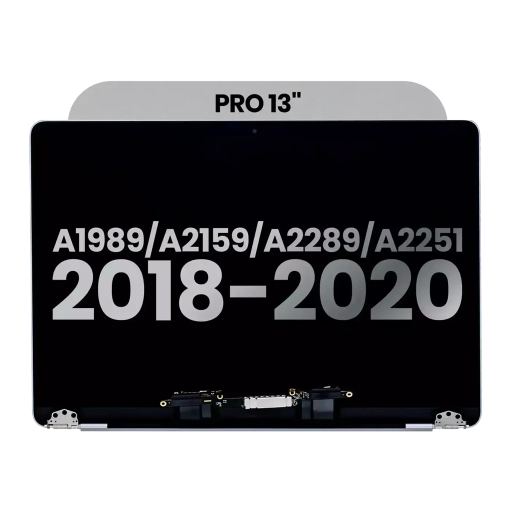 Complete LCD Display Assembly For MacBook Pro 13" A1989 (2018-2019) / A2159 (2019) / A2289 / A2251 (2020) (Used OEM Pull: Grade C) (Space Gray)