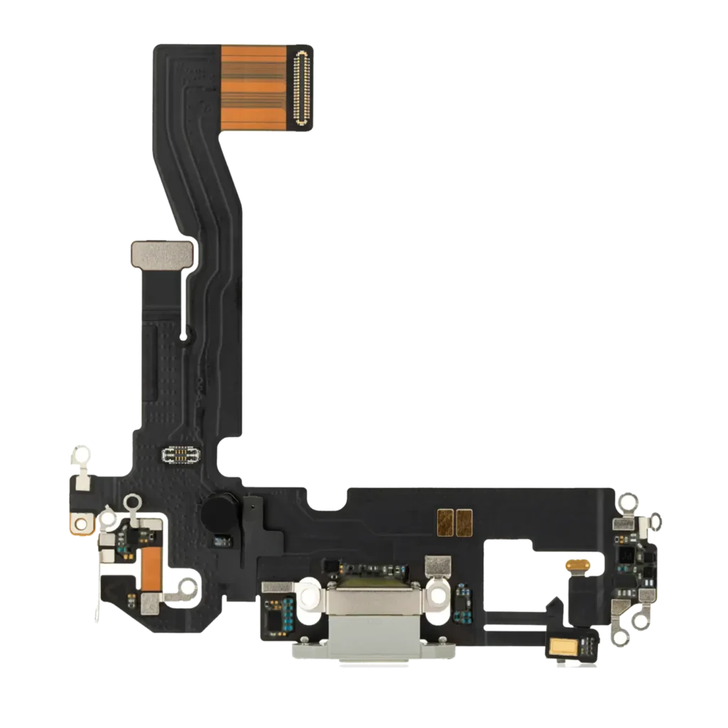Charging Port Flex Cable For iPhone 12 Pro (Premium) (Silver)