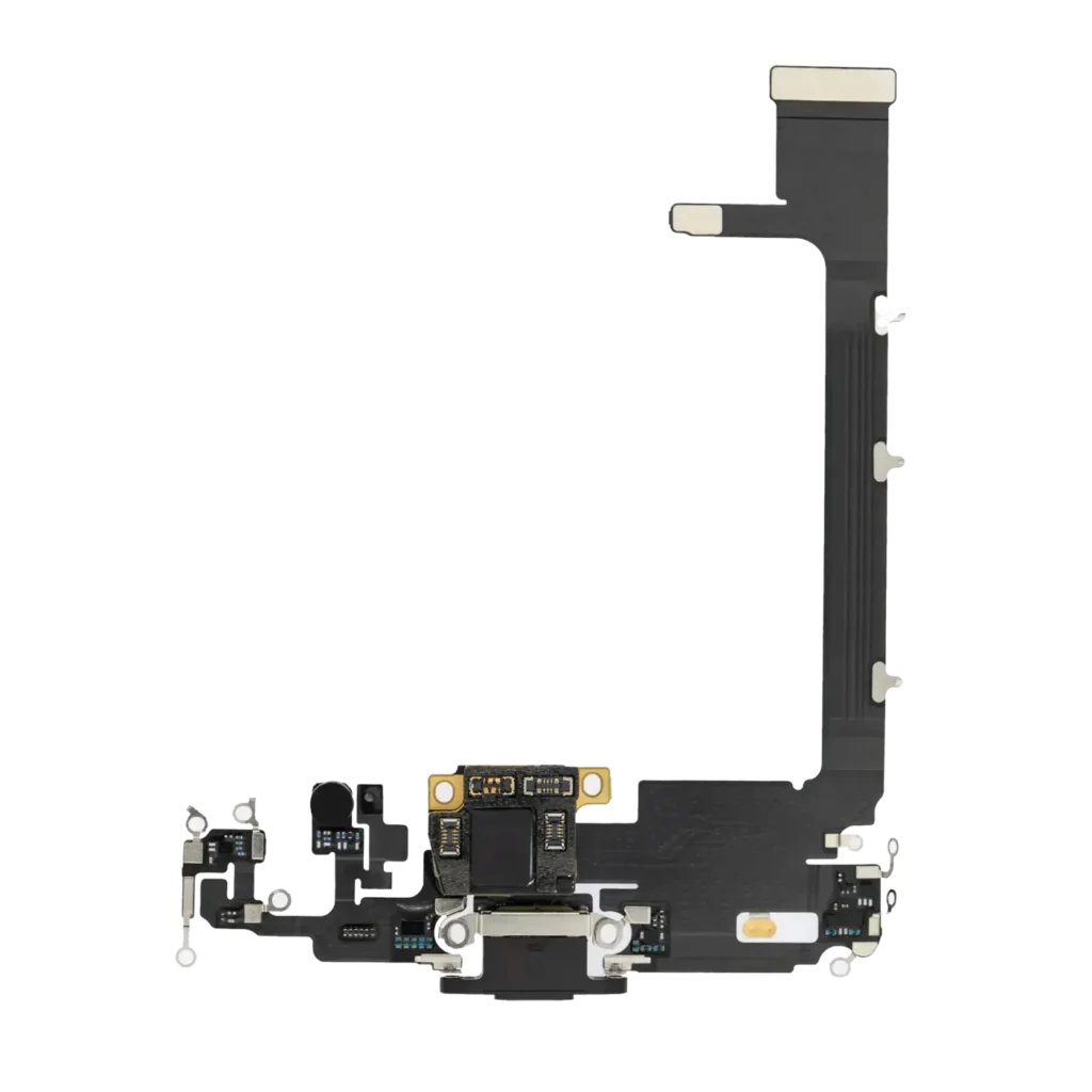 Charging Port Flex Cable With Board For iPhone 11 Pro Max (Premium) (Space Gray)