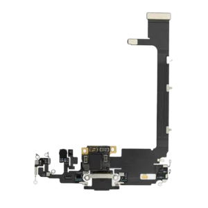 Charging Port Flex Cable With Board For iPhone 11 Pro Max (Premium) (Space Gray)