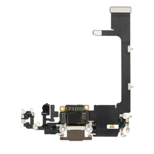 Charging Port Flex Cable With Board For iPhone 11 Pro (Premium) (Gold)