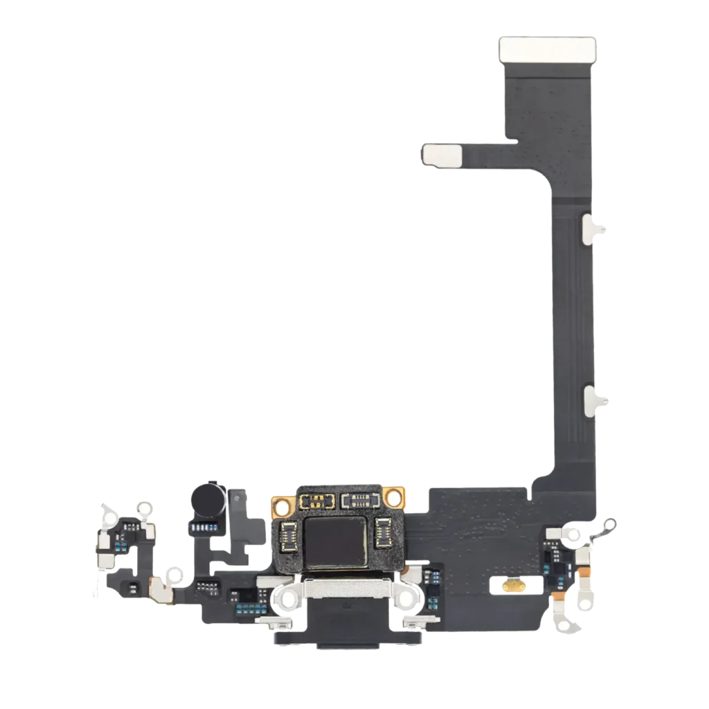 Charging Port Flex Cable With Board For iPhone 11 Pro (Premium) (Space Gray)